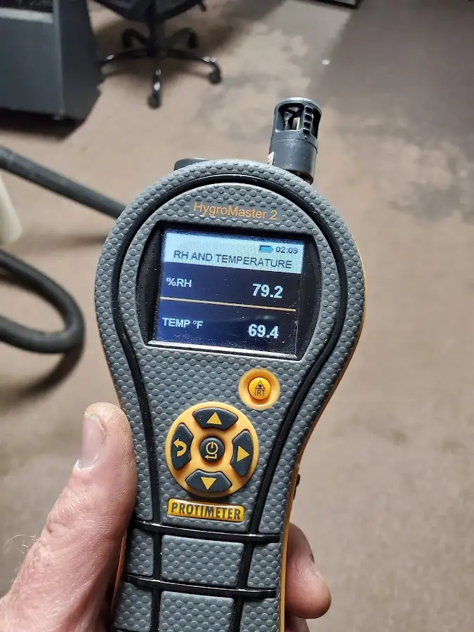 Moisture meter humidity assessment for Fire & Smoke Damage Restoration in Rigby